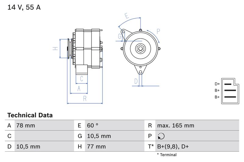 BOSCH generátor 0 986 031 430