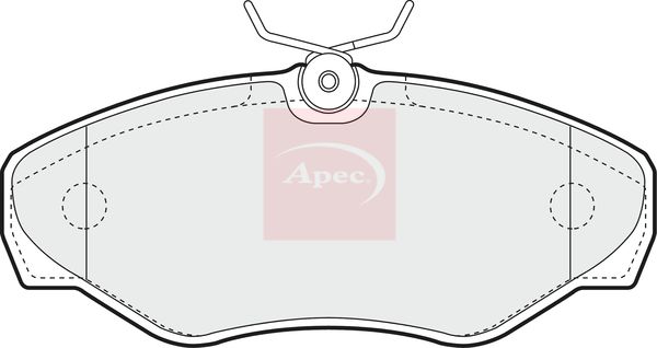 APEC Brake Pad Set, disc brake PAD1240
