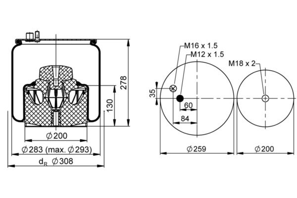 Mech, pneumatické odpružení 4884 N1 P26