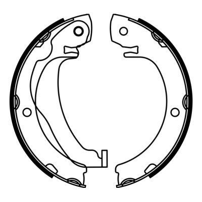 ABE C02089ABE Brake Shoe Set, parking brake