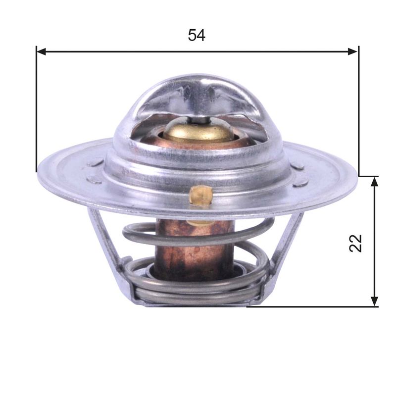 Gates Thermostat, coolant TH12888G1