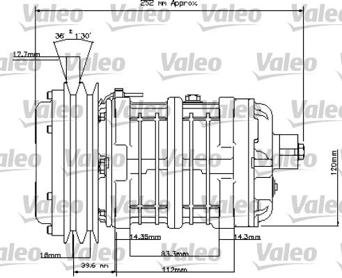 VALEO Compressor, airconditioning 815846