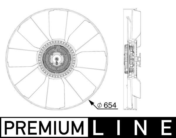 Product Image - Koelventilatorwiel - CFF510000P - MAHLE