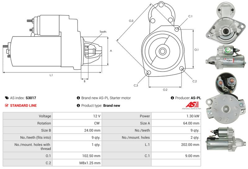 AS-PL S3017 Starter