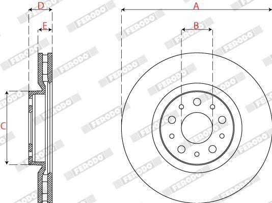 FERODO DDF2776C Brake Disc