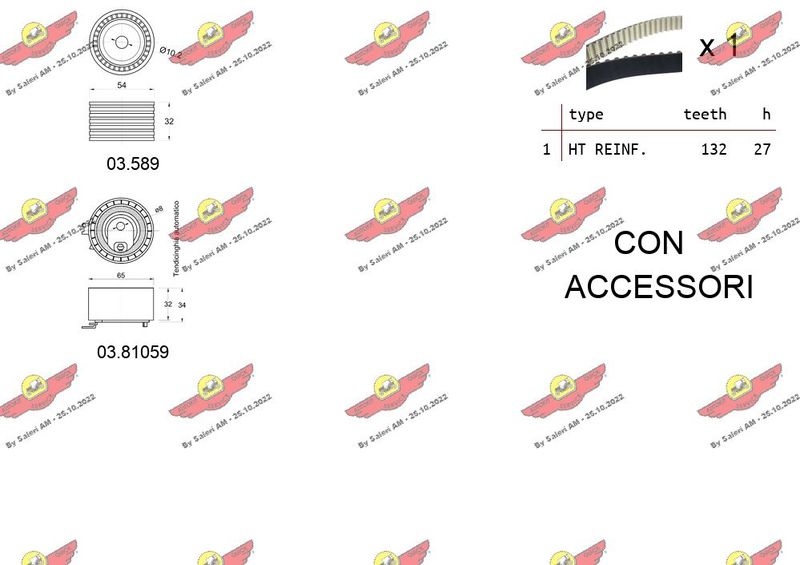 AUTOKIT 04.5278 Timing Belt Kit