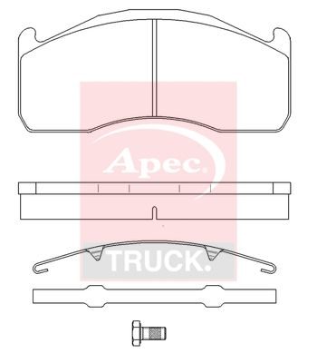 APEC Brake Pad Set, disc brake PAD29151K