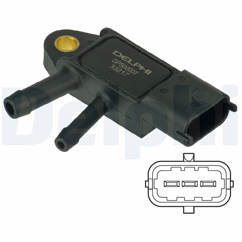 Delphi Sensor, exhaust pressure DPS00007