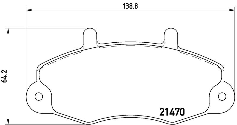 BREMBO P24032 Brake Pad Set, disc brake