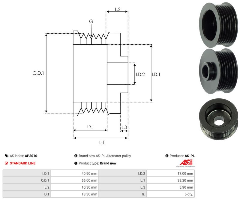 Rihmaratas, generaator, AS-PL AP3010