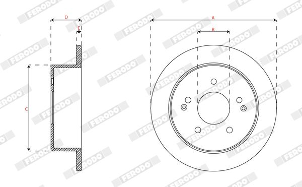 FERODO DDF1993C Brake Disc