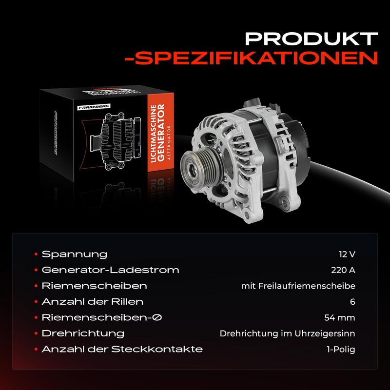 Frankberg 5481FB0061573 Alternator