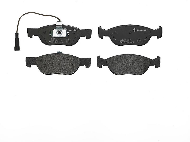 комплект спирачно феродо, дискови спирачки BREMBO