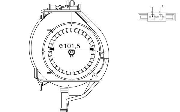 MAHLE Utastér-ventilátor AB 266 000S