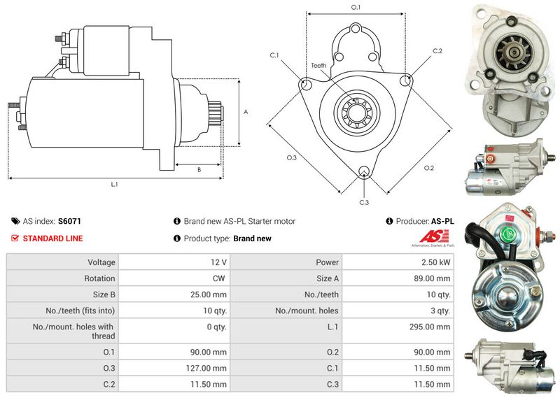 AS-PL S6071 Starter