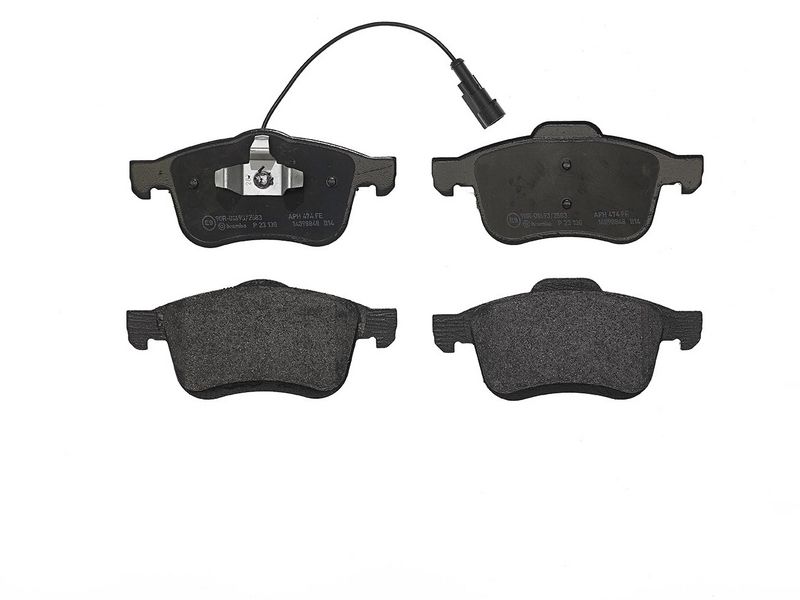 комплект спирачно феродо, дискови спирачки BREMBO