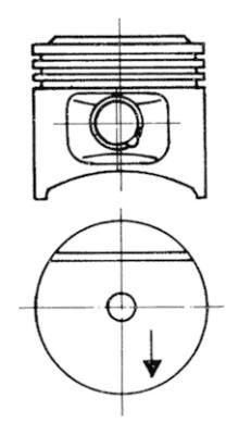 KOLBENSCHMIDT dugattyú 93677610