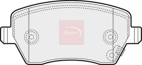 APEC Brake Pad Set, disc brake PAD1466