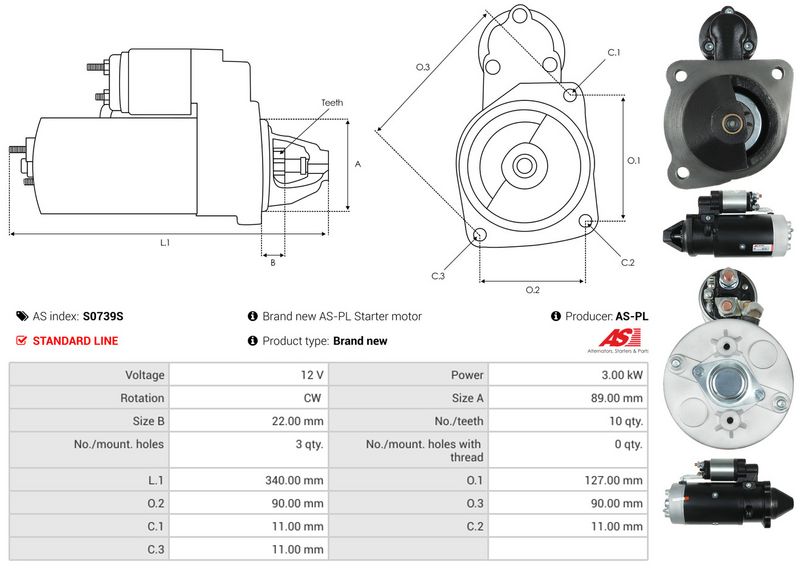 AS-PL S0739S Starter