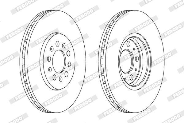 FERODO DDF1221C Brake Disc
