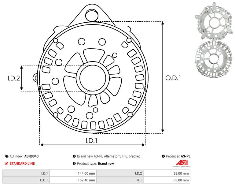 Kaitsekate, generaator, AS-PL ABR0040