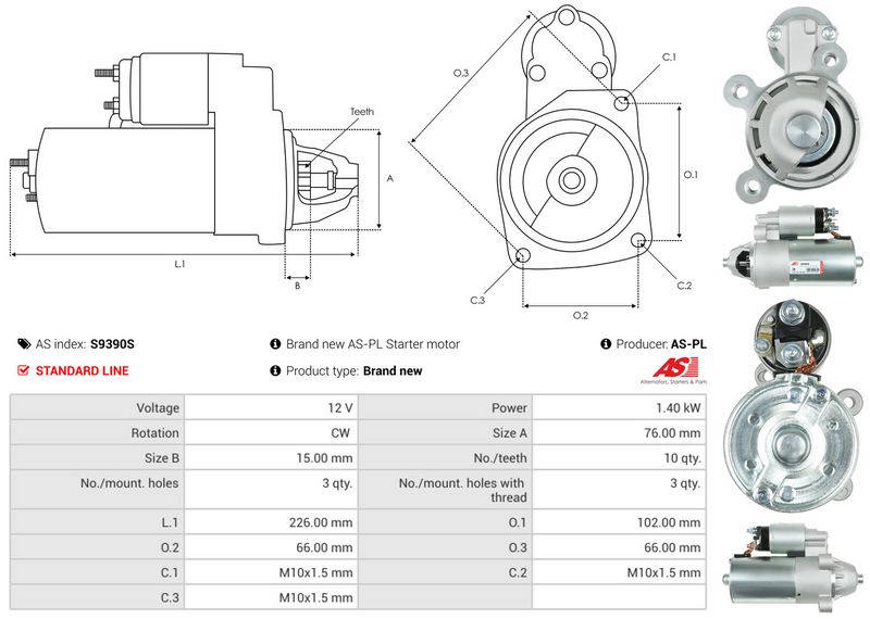 AS-PL S9390S Starter