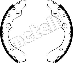 Комплект гальмівних колодок, Metelli 53-0210