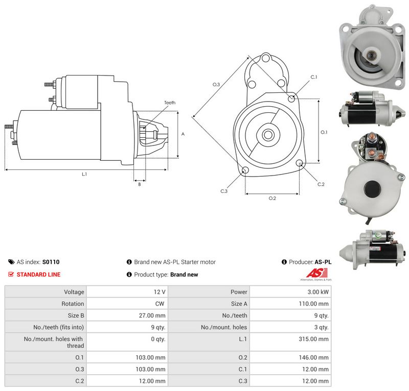 AS-PL S0110 Starter