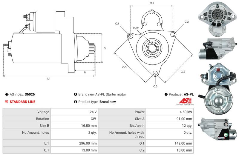 AS-PL S6026 Starter