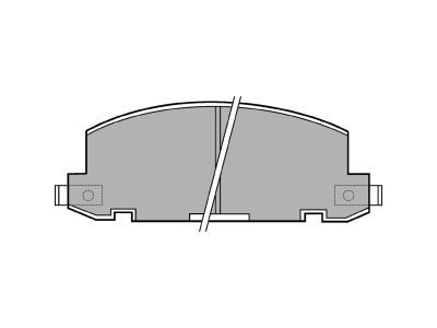 DELPHI LP412 Brake Pad Set, disc brake