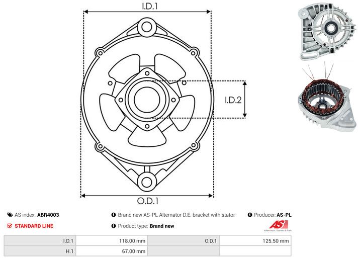 Kaitsekate, generaator, AS-PL ABR4003