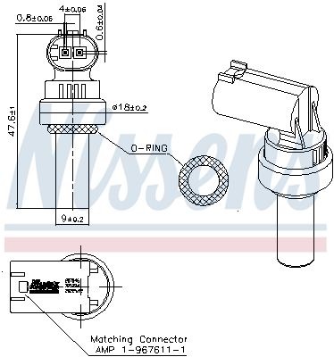 NISSENS 207046 Sensor, coolant temperature