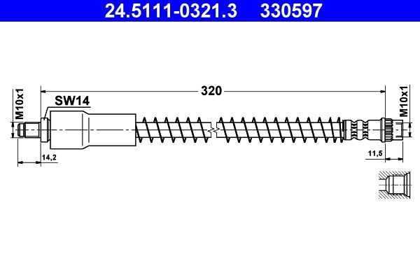 ATE fékcső 24.5111-0321.3