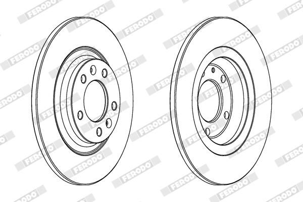FERODO DDF1275 Brake Disc