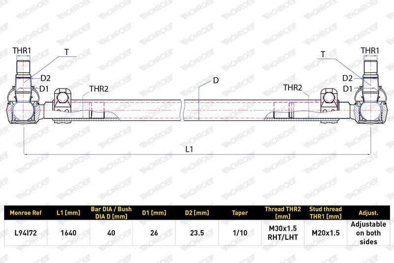 Příčné táhlo řízení L94I72