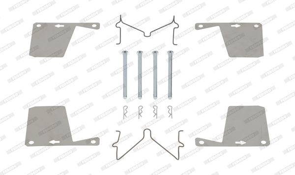 FERODO tartozékkészlet, tárcsafékbetét FBA423