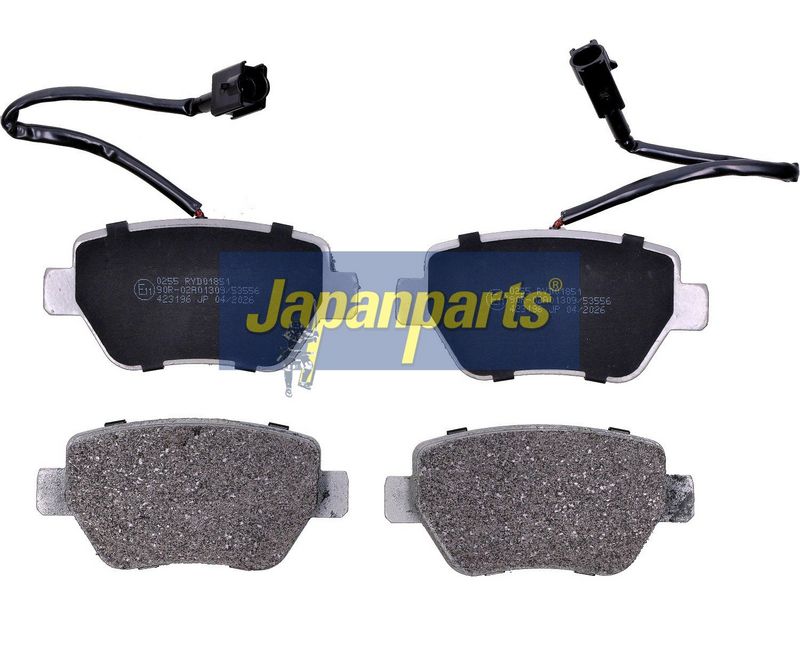 set placute frana,frana disc JAPANPARTS PP-0255AF