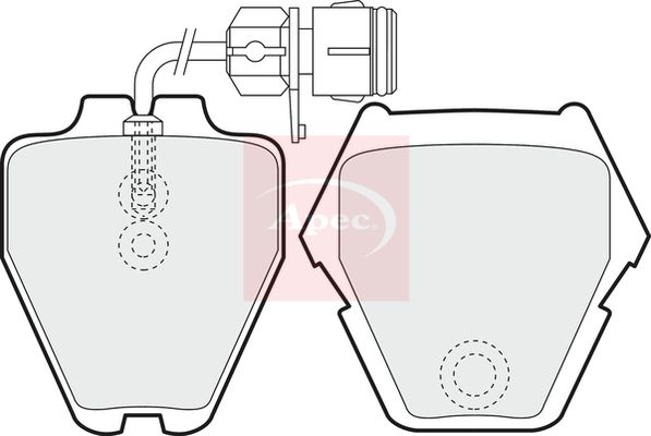 APEC Brake Pad Set, disc brake PAD1161