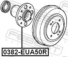 Маточина колеса, Febest 0382-EUA50R