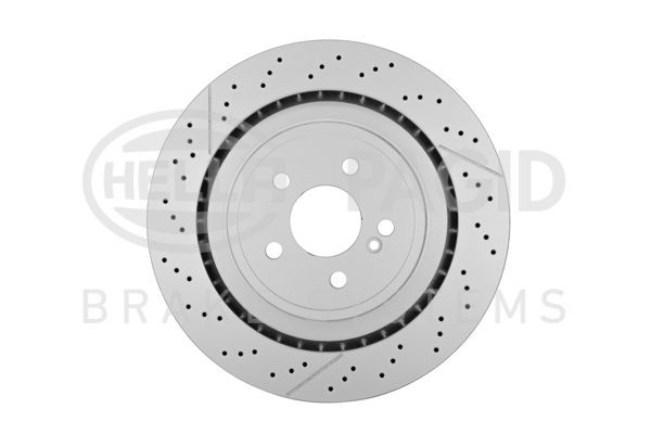 HELLA PRO HIGH CARBON Mercedess Гальмівний диск задній C204, C218, W212, S212