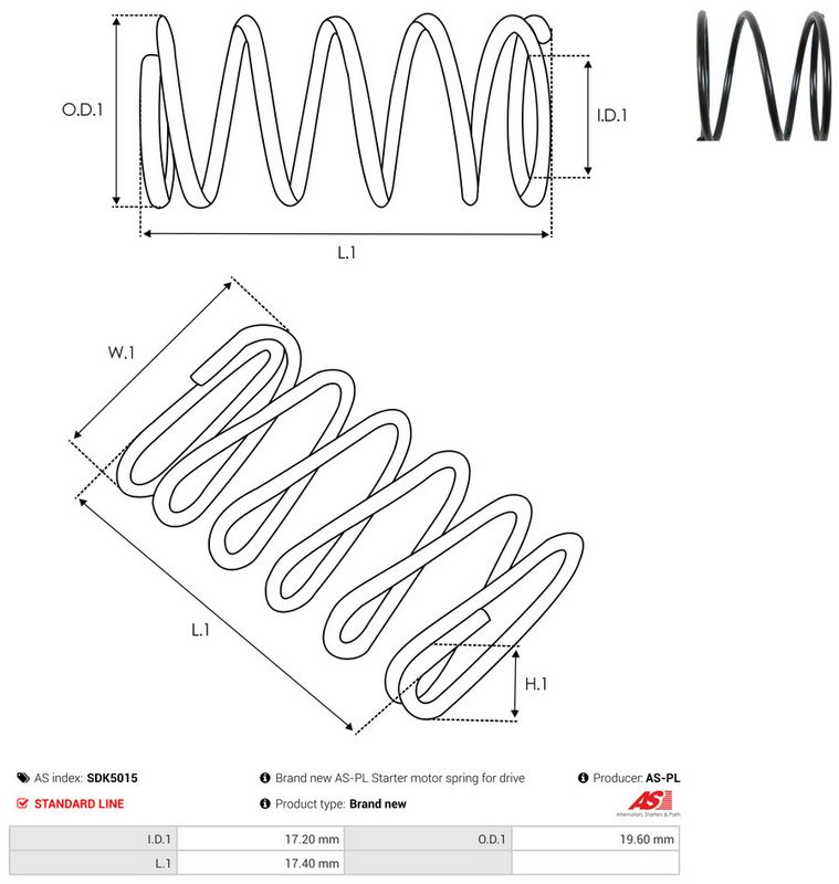 AS-PL SDK5015 Repair Kit, starter
