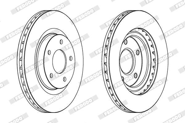 FERODO DDF1624 Brake Disc