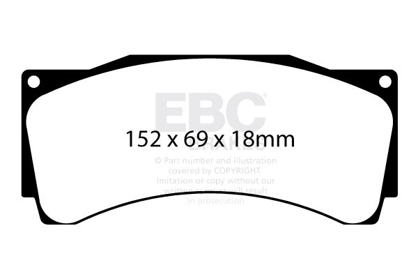 EBC Brakes Remblokkenset, schijfrem DP8080/2RP1