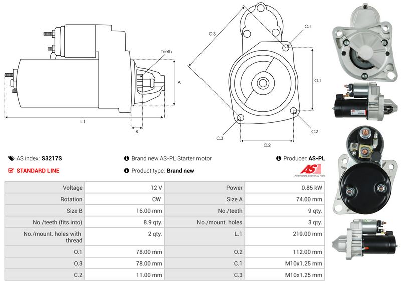 AS-PL S3217S Starter