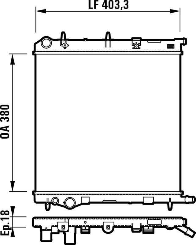 Radiateur+refroidissement+du+moteur VALEO 732831