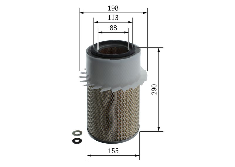 BOSCH F 026 400 368 Air Filter