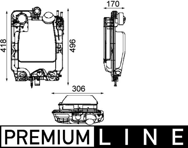 Product Image - Expansietank, koelvloeistof - CRT44000P - MAHLE