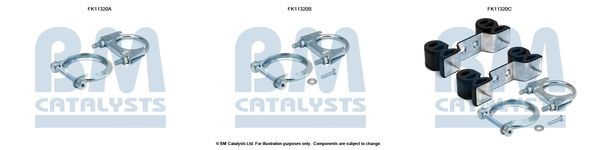 BM CATALYSTS Szerelőkészlet, korom/részecskeszűrő FK11320