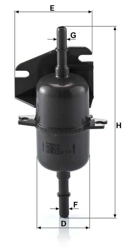 Kütusefilter, MANN-FILTER WK 510