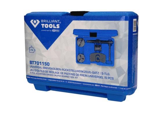 Pöörde-, tagasitõmbetööriistakomplekt, pidurisadulakolb, KS TOOLS BT701150